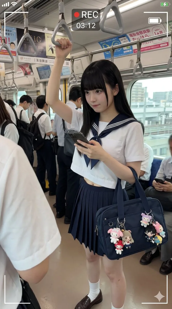 Japanese Train Schoolgirl Phone Recording reference