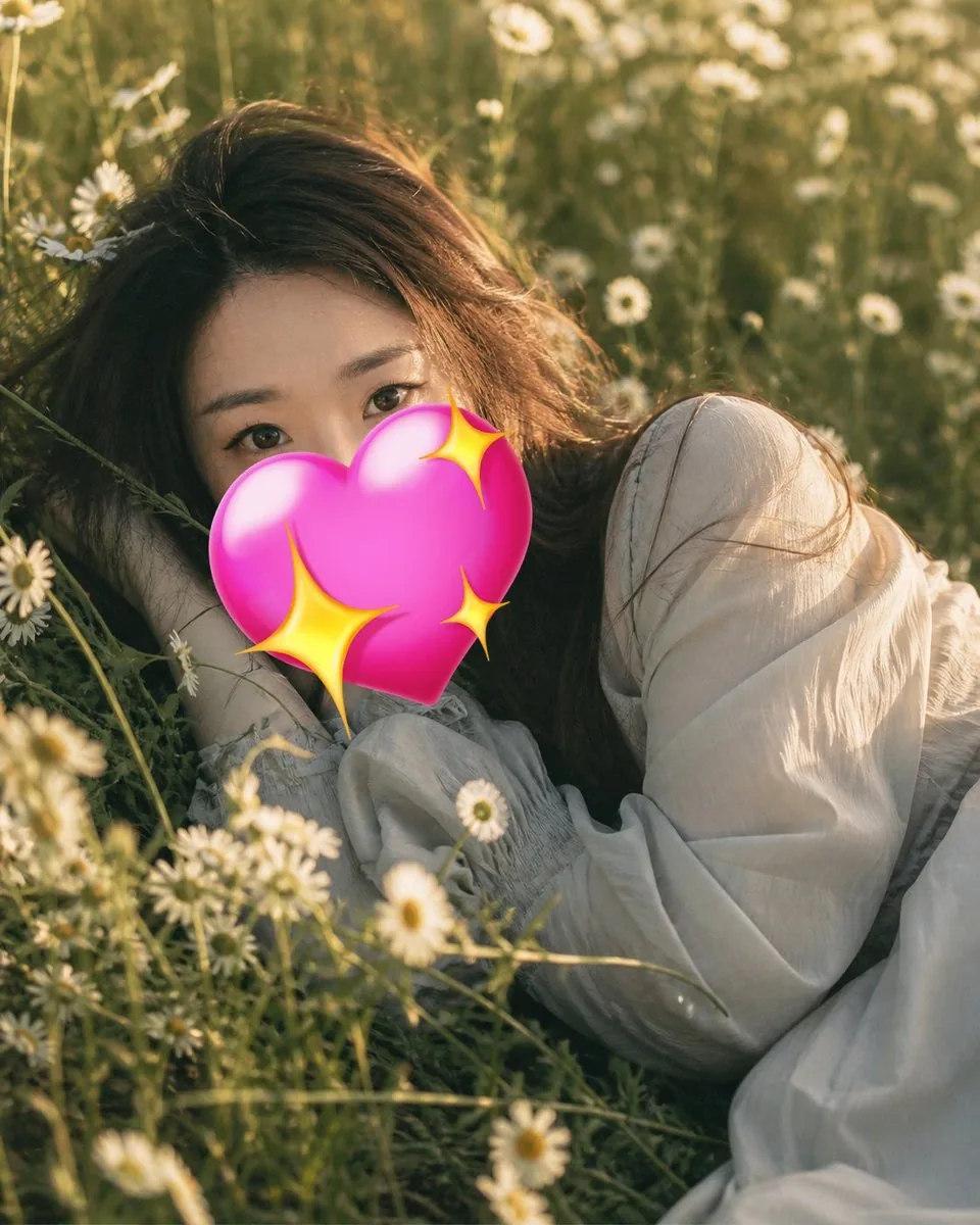 Golden Hour Daisy Field Portrait reference