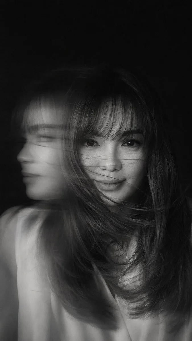 Cinematic Black and White Motion Portrait reference