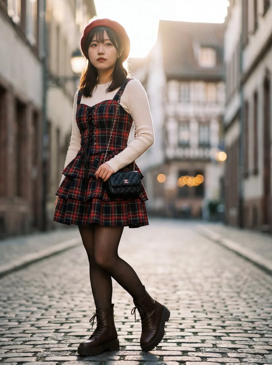 Ultra-Detailed Gothic Lolita Fashion Portrait reference