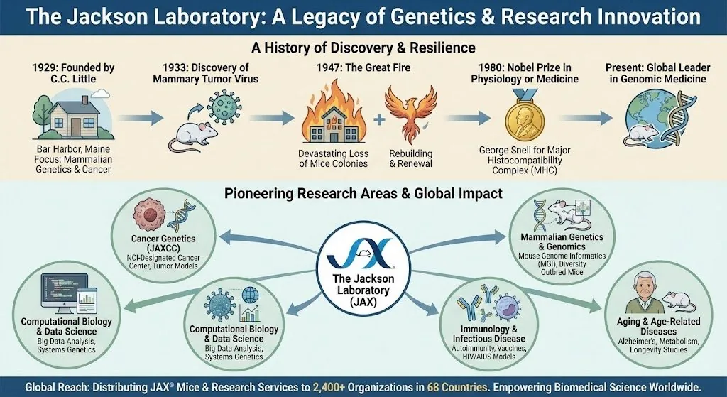 Infographic about the Jackson Laboratory reference