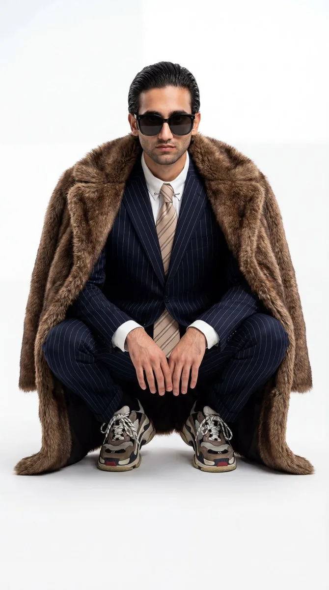 Ultra-Realistic Luxury Fashion Editorial Portrait reference