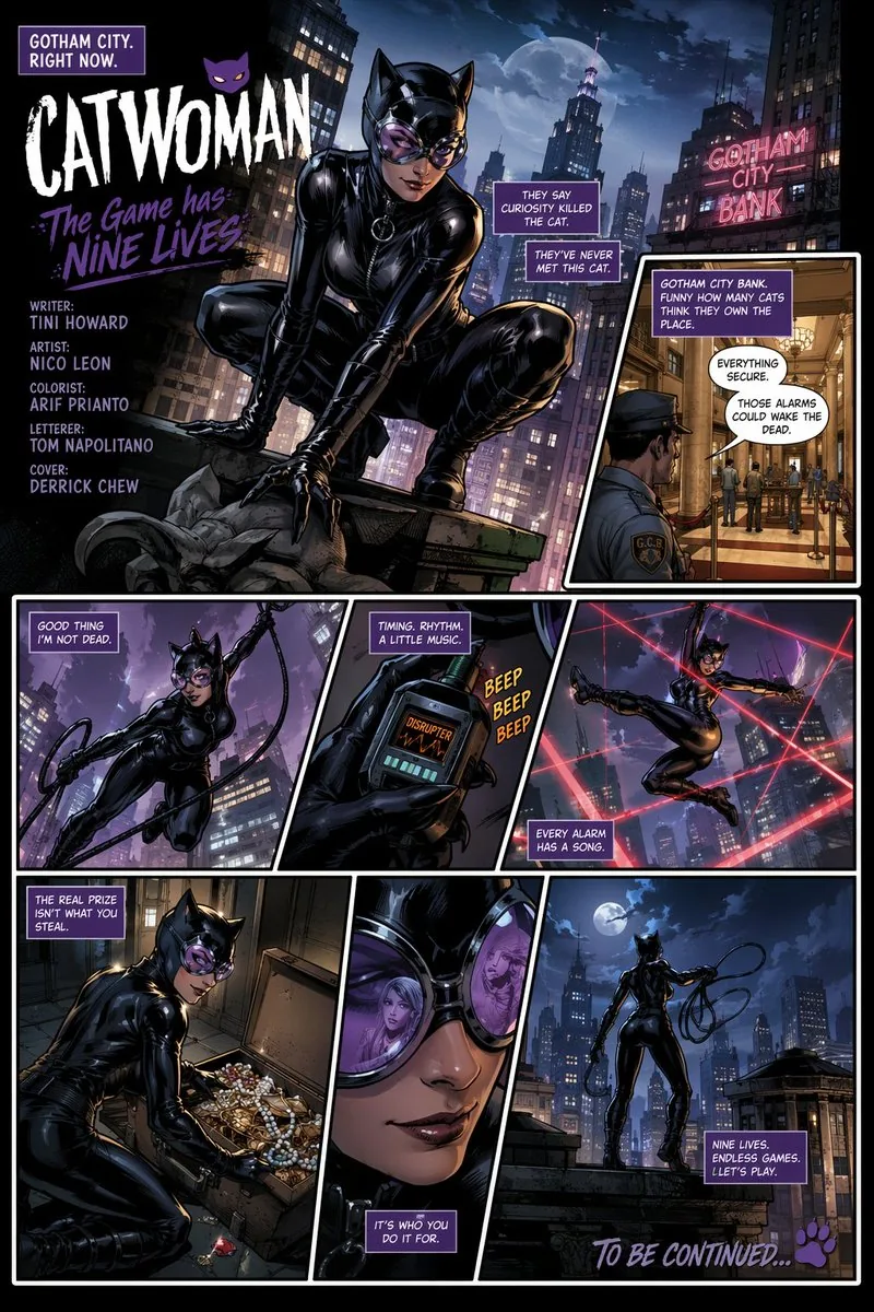 Multi-Panel Comic Book Page reference