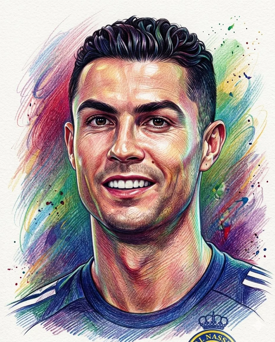 Realistic Colored Pencil Portrait - Nano Banana Pro AI Prompt for Social Media Post reference