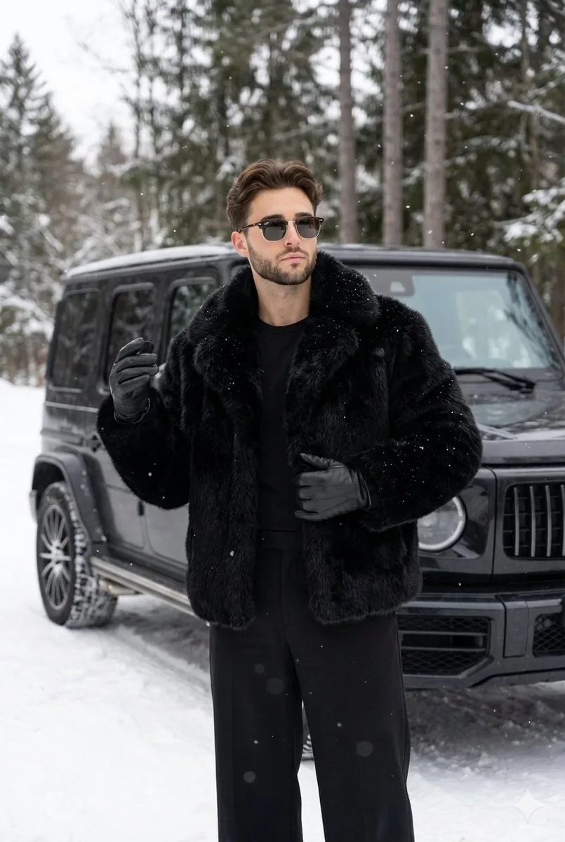 Winter Fashion Portrait with G-Wagon and Face Consistency Prompt - Nano Banana Pro AI Prompt for Product Marketing reference