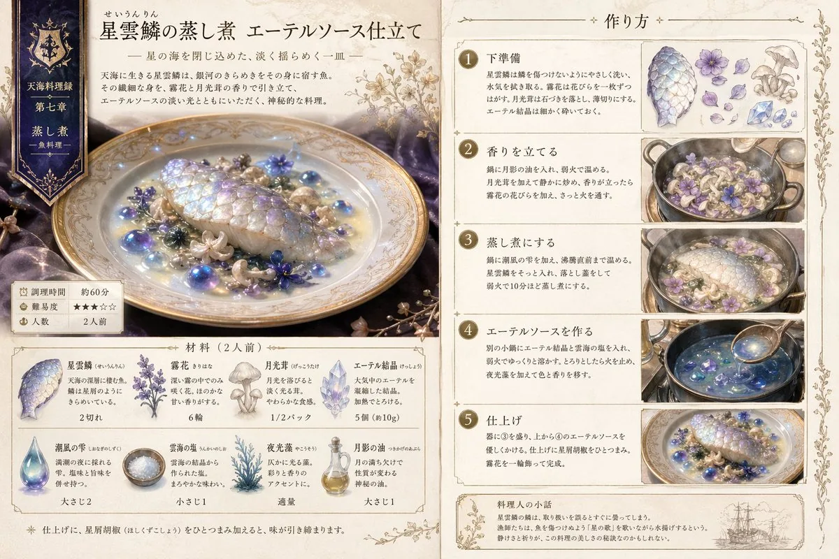 Fantasy Recipe Illustration reference
