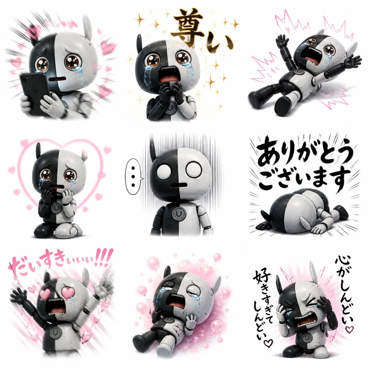 Fan Reaction Sticker Set reference