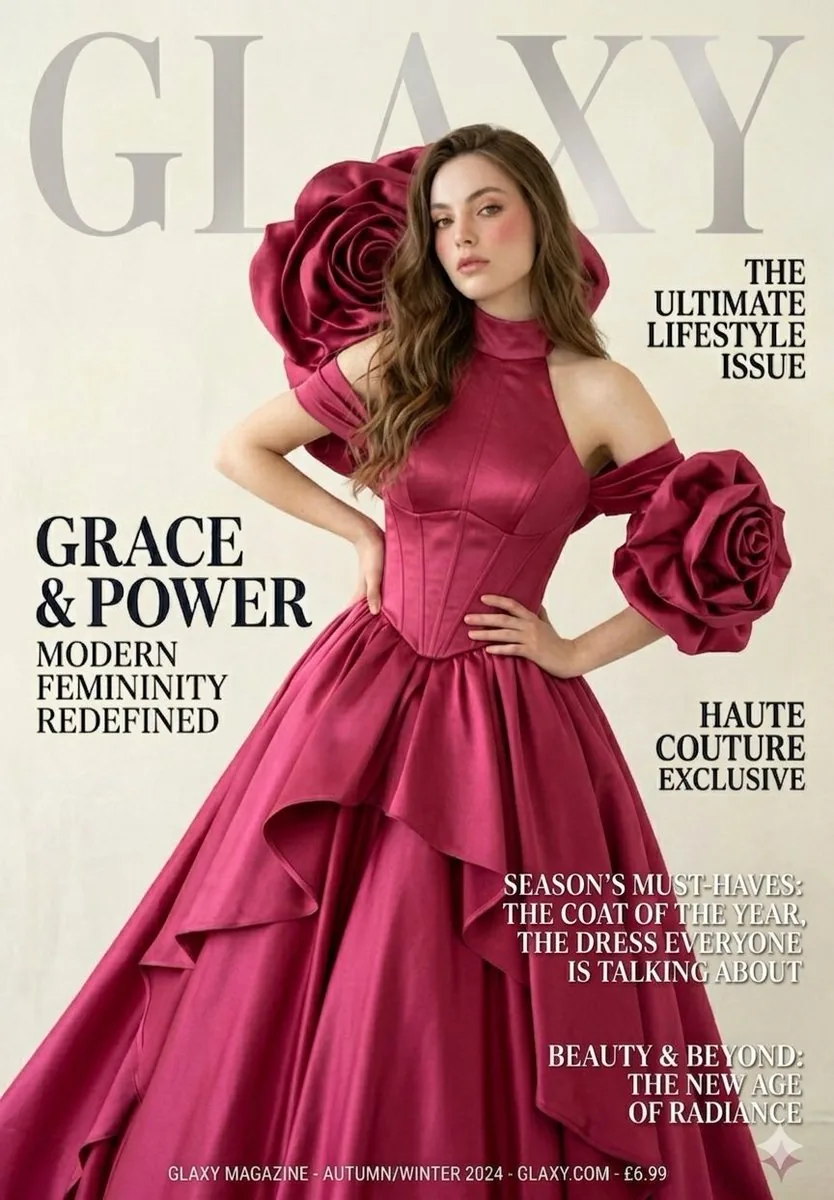 High-End Haute Couture Magazine Cover - Nano Banana Pro AI Prompt for Poster / Flyer reference