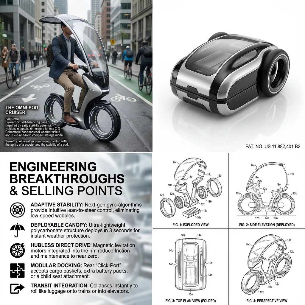 Hybrid Transportation Device Design and Patent Generation reference