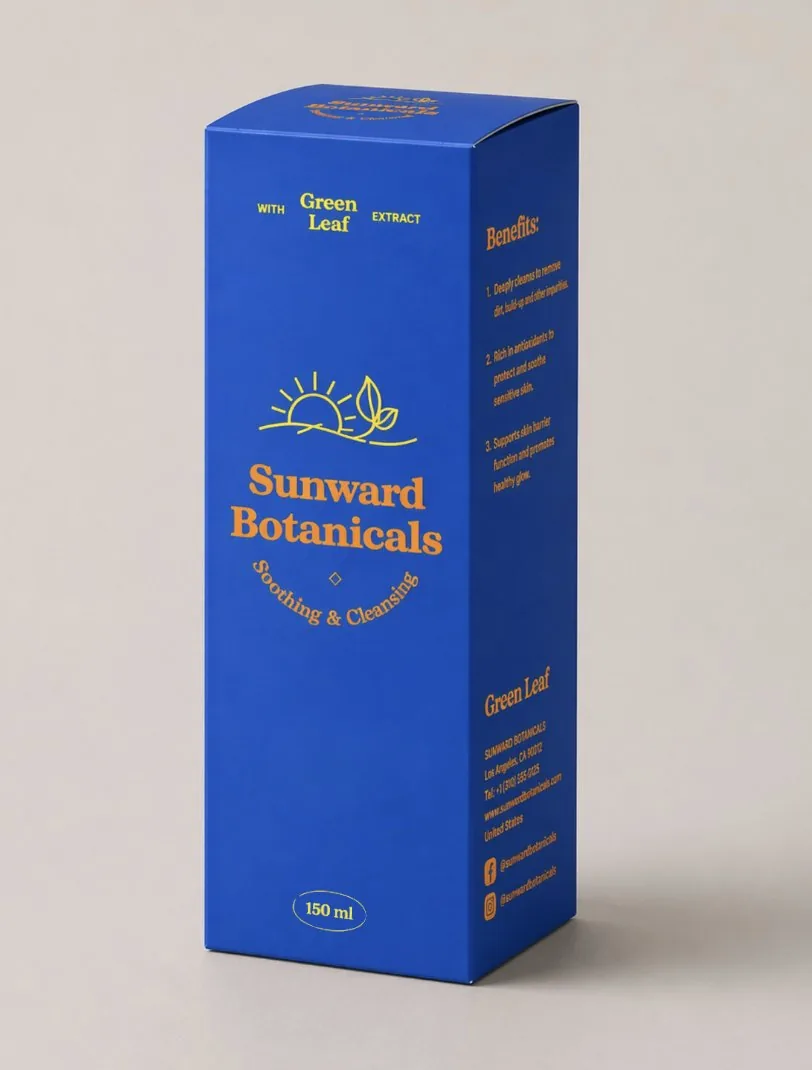 3D Product Box Dieline Visualization reference