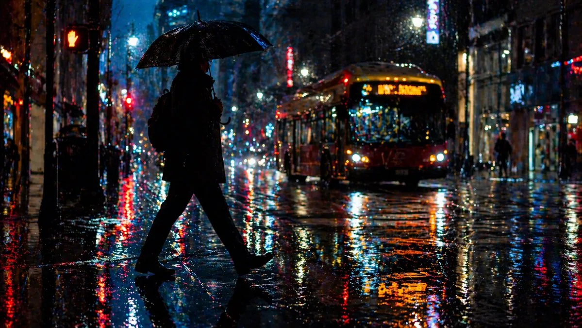 Rainy Night City Crossing reference