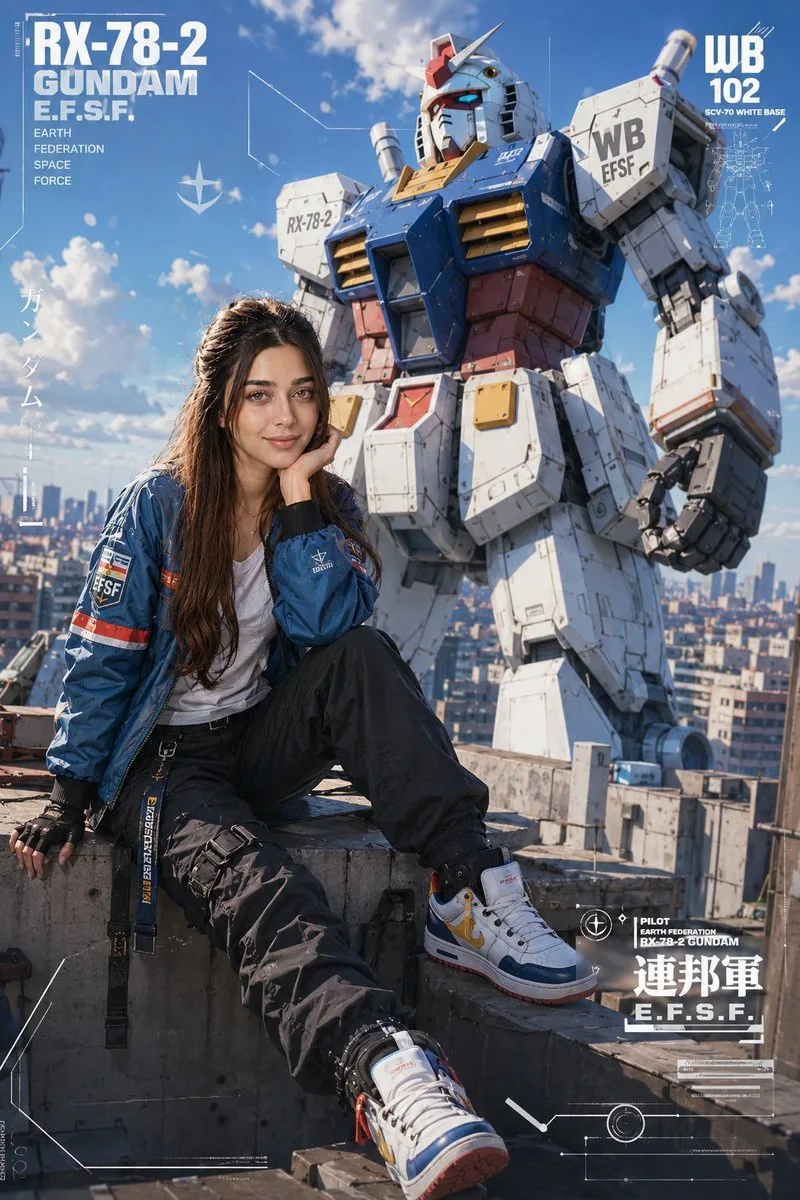 Futuristic Mecha Pilot Anime Portrait reference