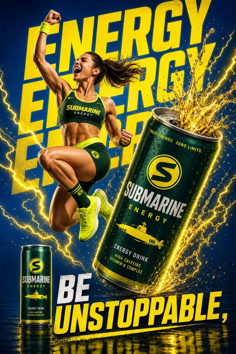Dynamic Energy Drink Ad reference