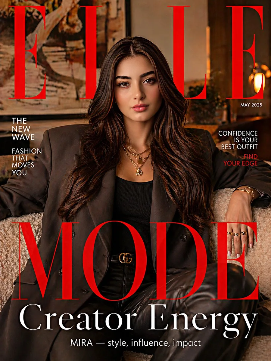 ELLE Magazine Cover Style reference