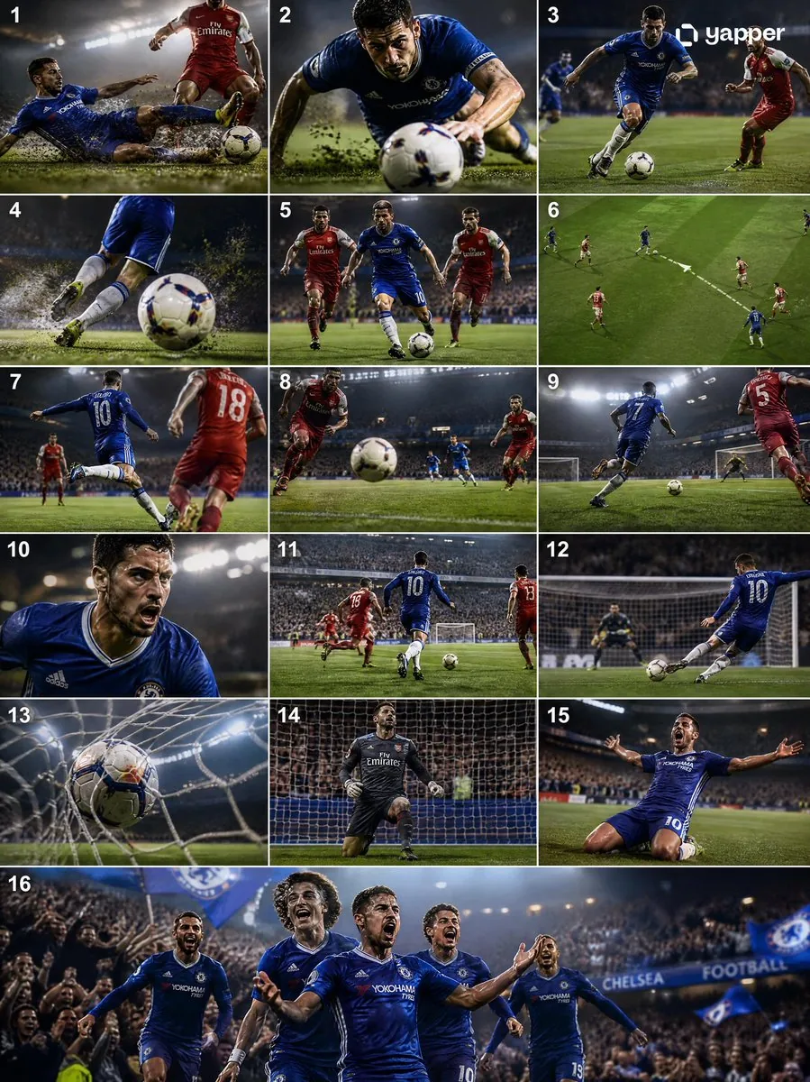 Cinematic Soccer Storyboard reference