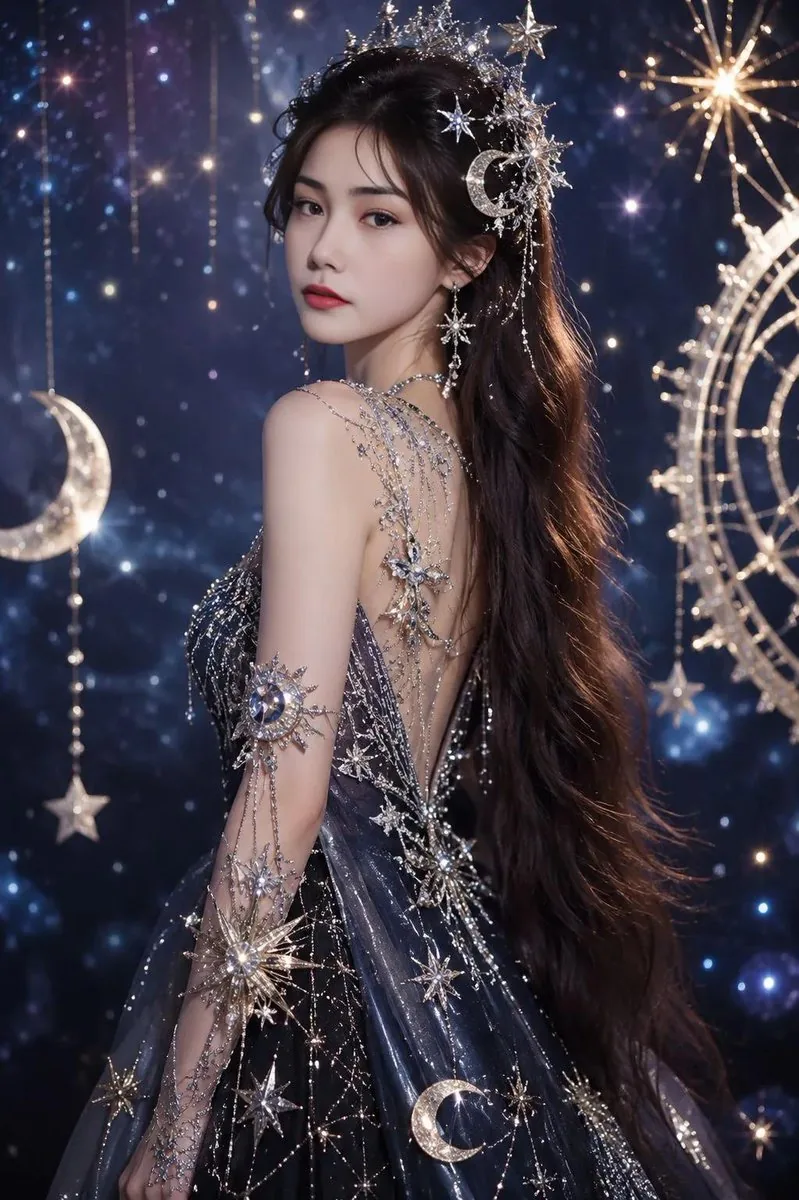 Celestial Fantasy Gown Portrait reference