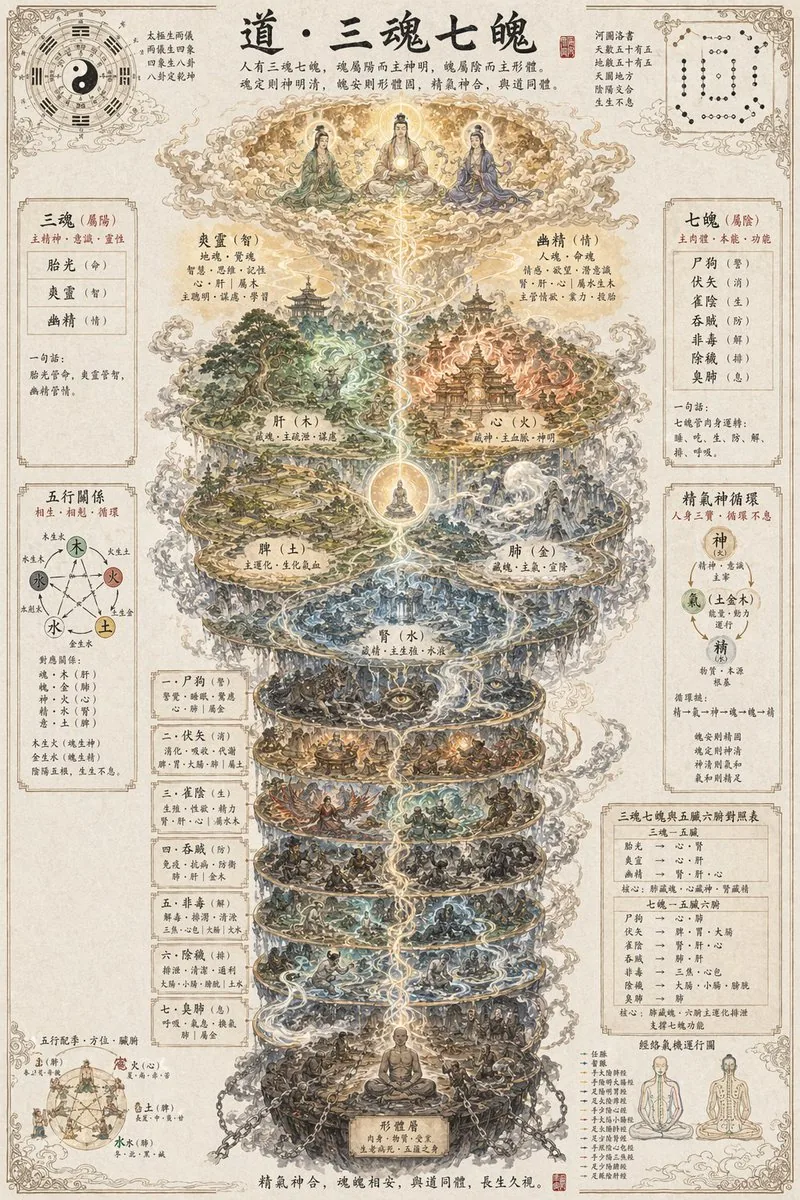 Taoist Three Souls Seven Po Poster reference