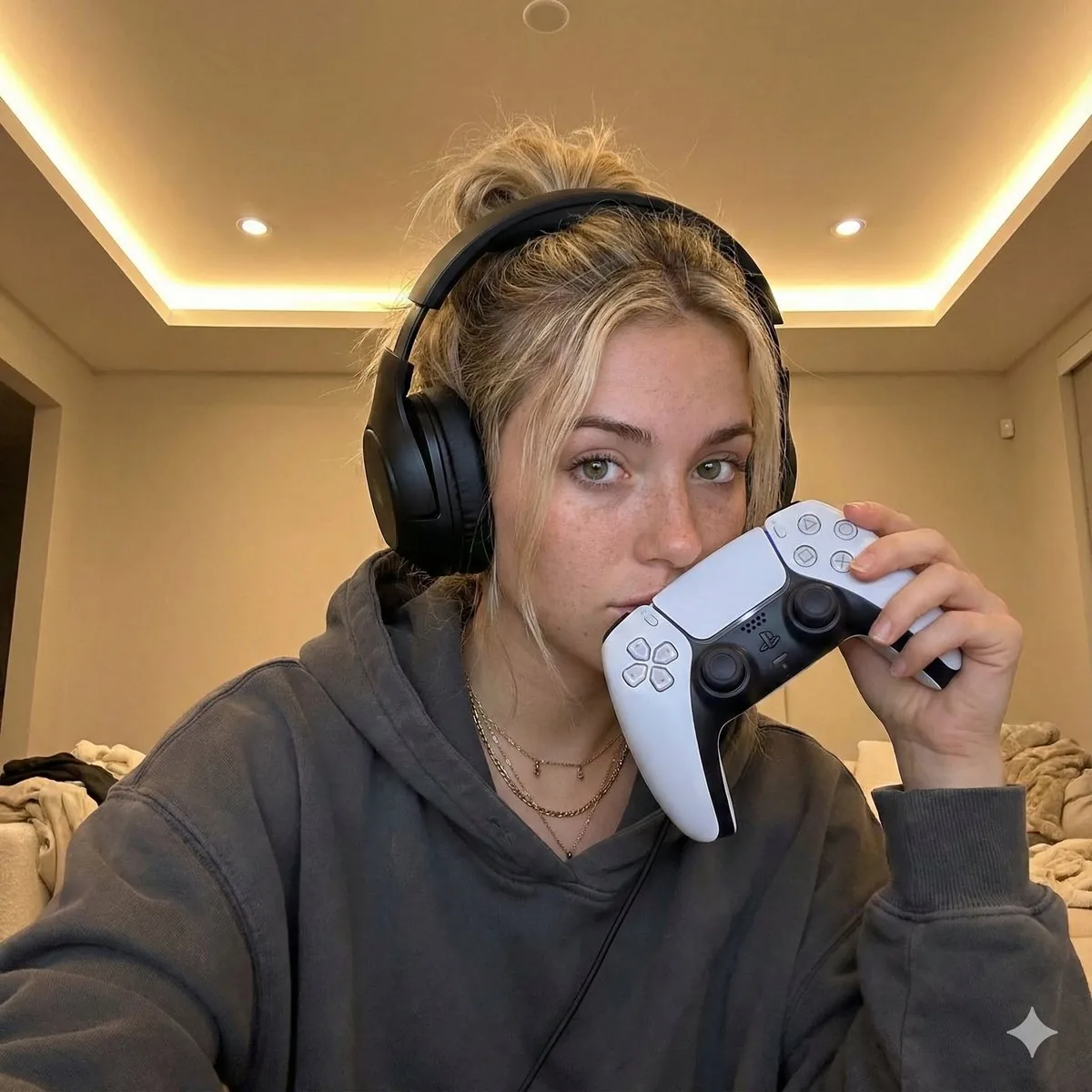 Casual Gamer Selfie Portrait - Nano Banana Pro AI Prompt for Profile / Avatar reference