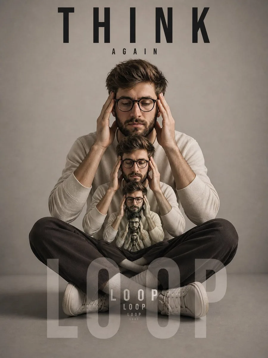 Recursive Thinking Loop Portrait reference