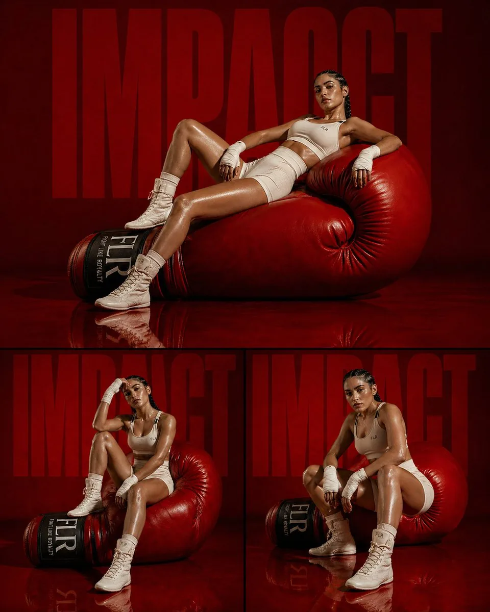 Fashion Editorial Athletic Triptych reference