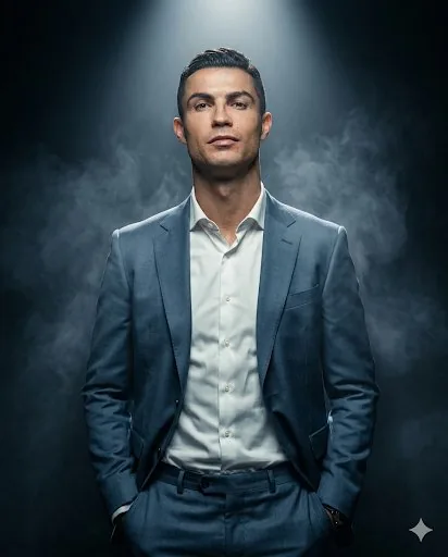 Confident Studio Suit Portrait reference