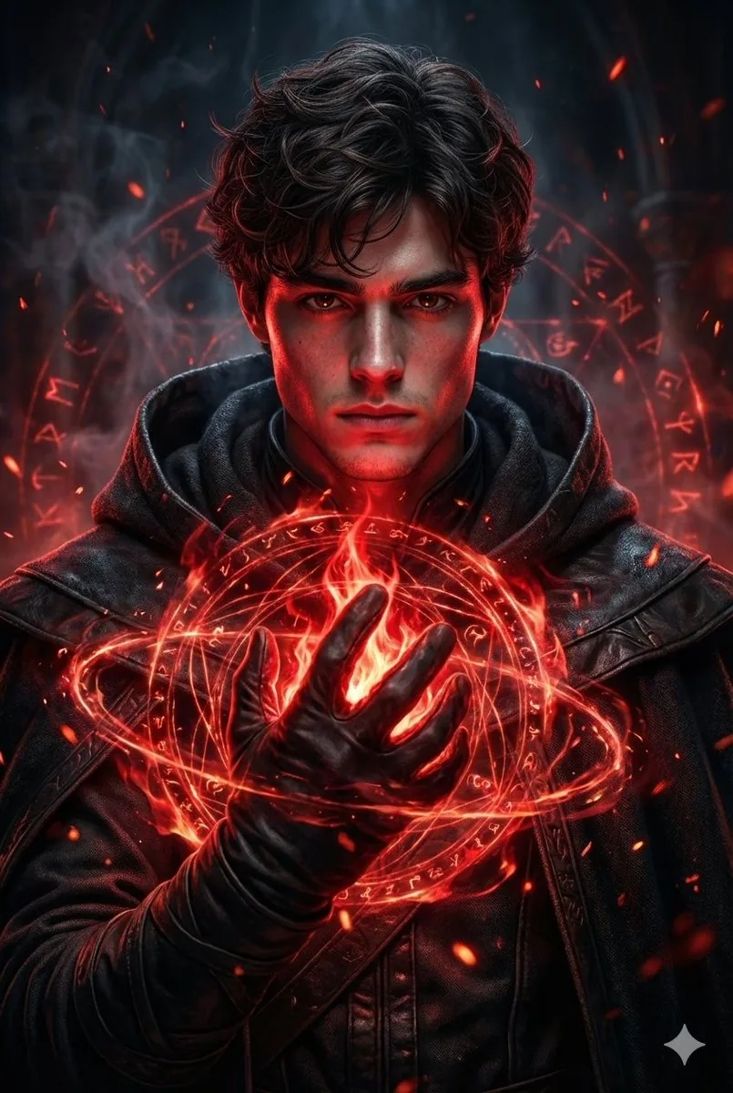 Hyperrealistic Dark Sorcerer Portrait reference