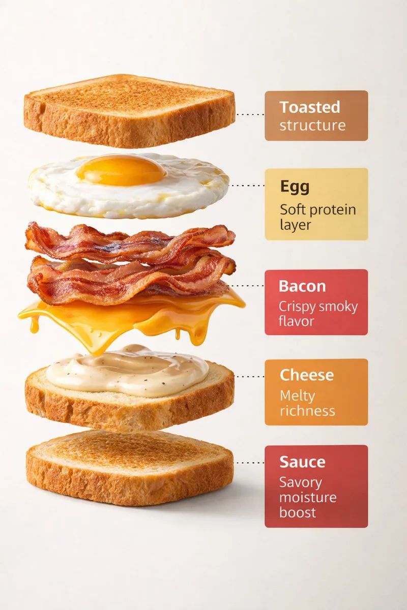 Exploded View Sandwich Animation Prompt reference