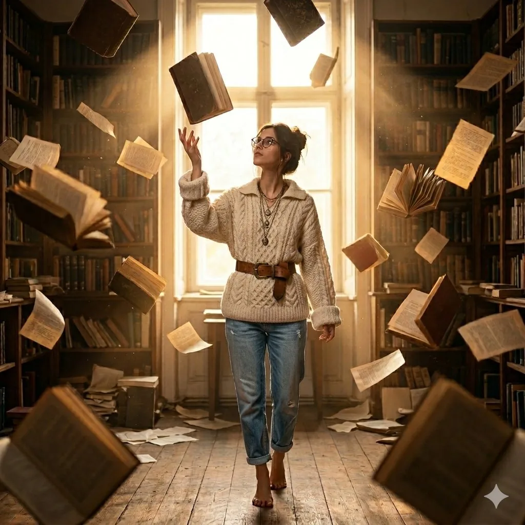 Abandoned Library Fantasy Portrait reference