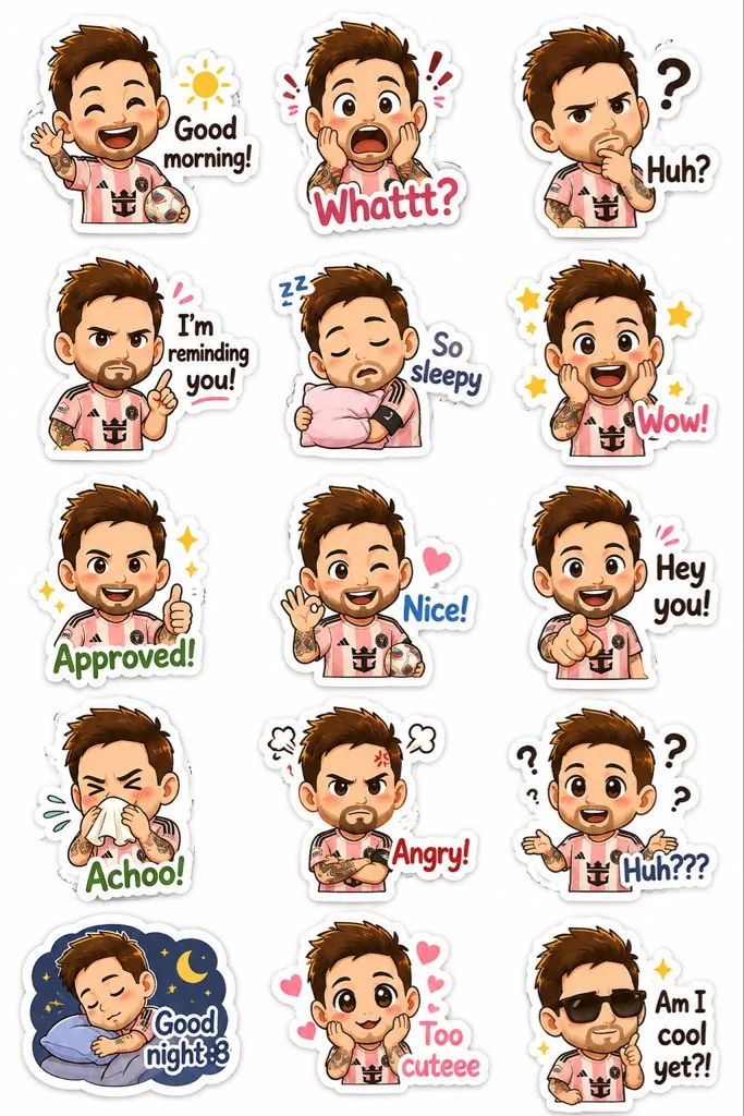 Chibi Expression Sticker Pack reference