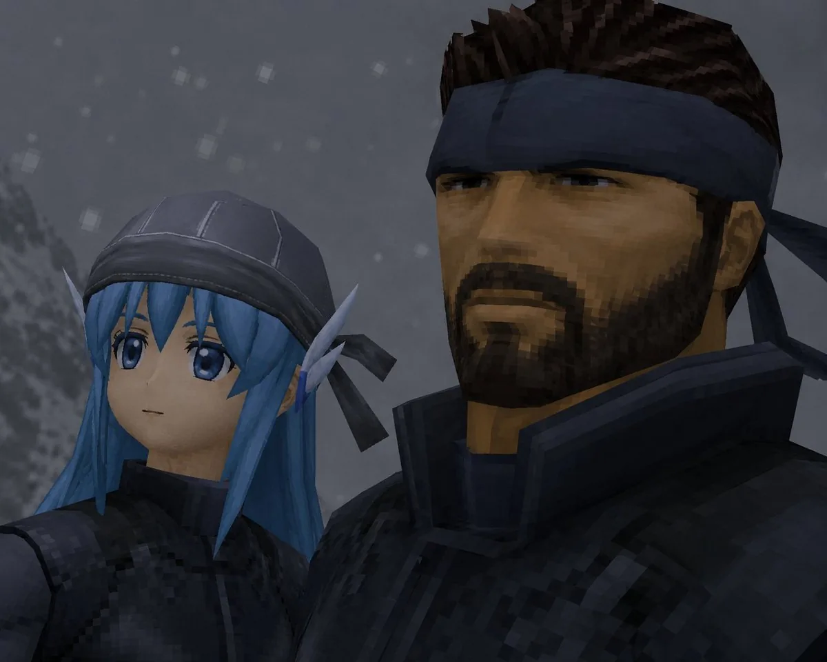 Retro Snowy Tactical Selfie reference