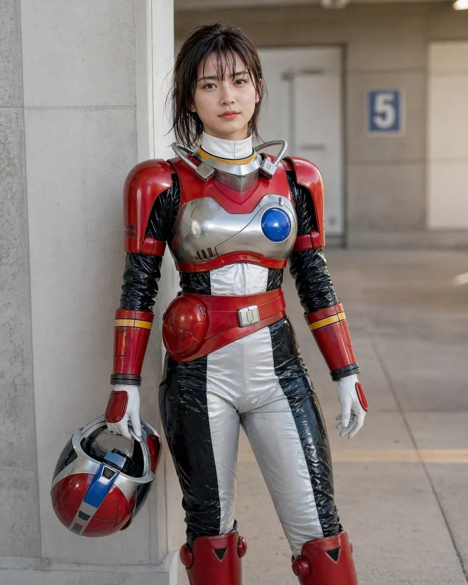 Retro Space Heroine Cosplay Portrait reference