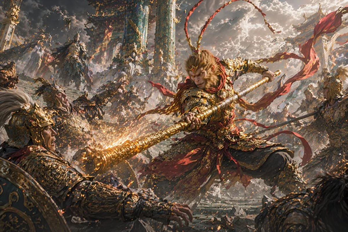 Epic Fantasy Monkey King Battle reference