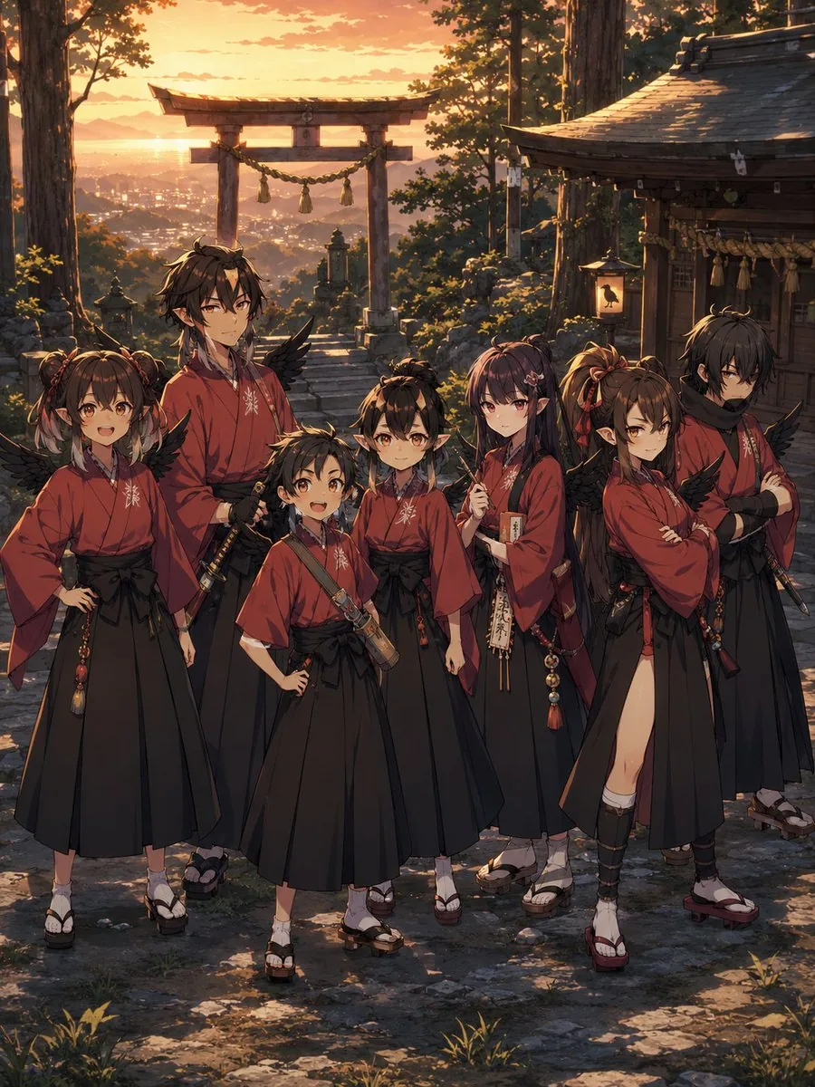 Crow Tengu Shrine Ensemble reference