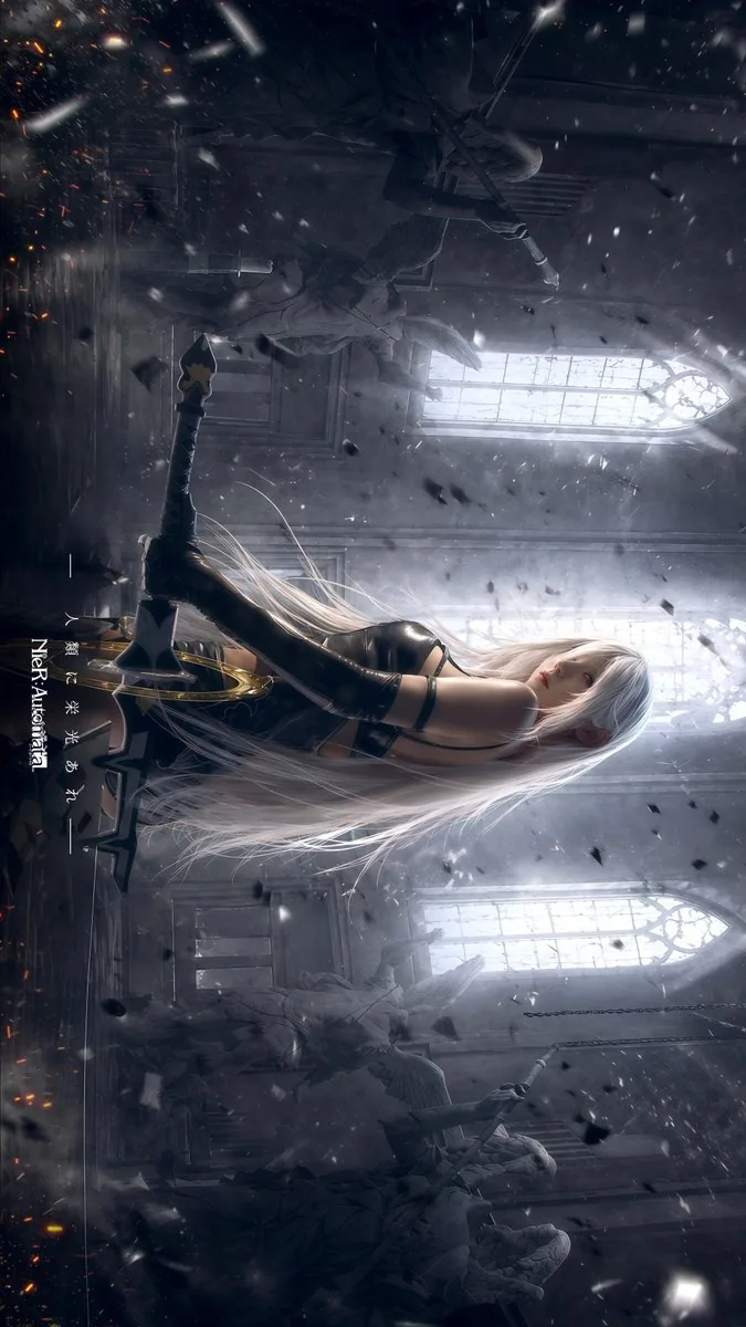 Gothic Android Warrior Cathedral Key Art reference