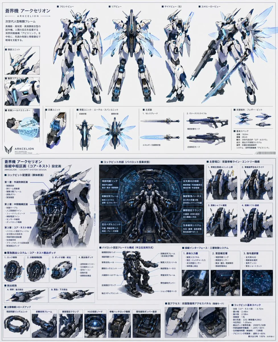 Mecha Protagonist Design reference