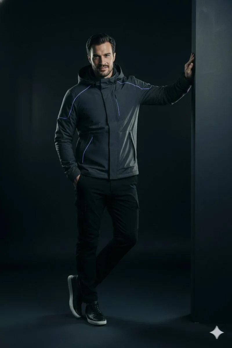 Futuristic Techwear Portrait Transformation Prompt - Nano Banana Pro AI Prompt for Product Marketing reference
