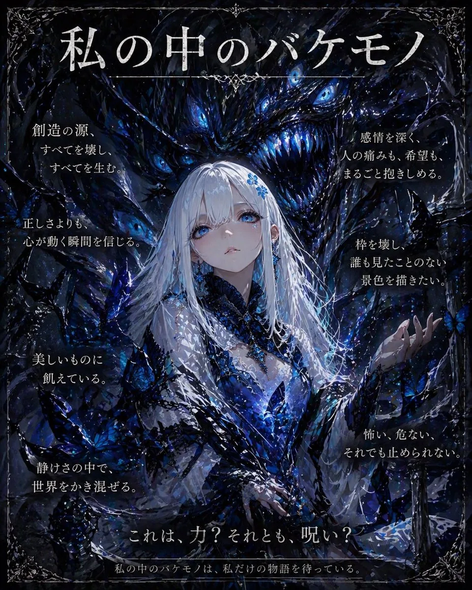 Dark Fantasy Inner Monster Poster reference