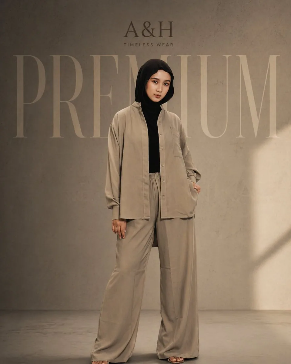 Modest Fashion Studio Editorial Prompt reference