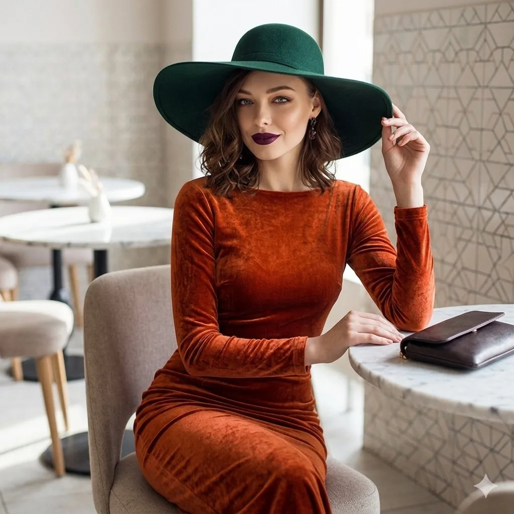 Jewel-Toned Velvet Fashion Editorial reference