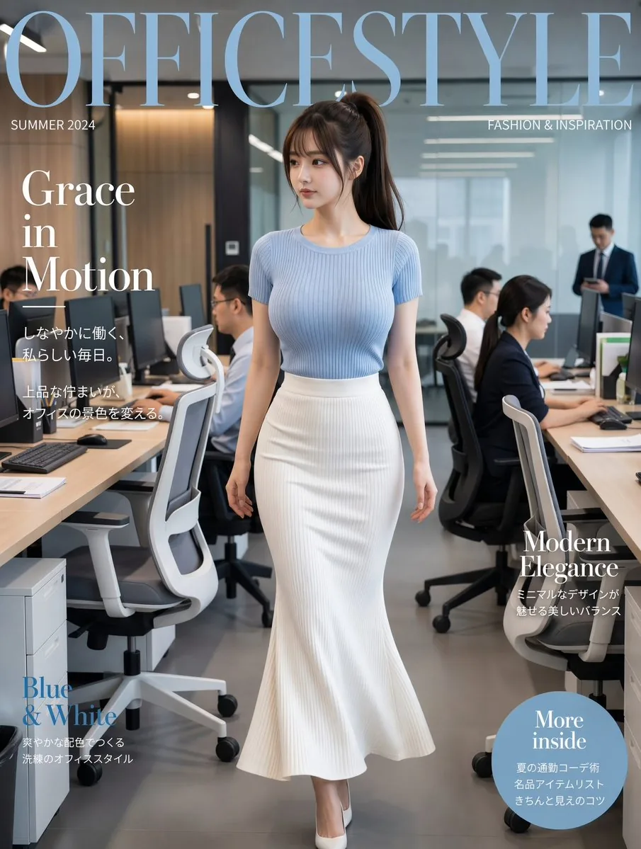 Office Fashion Magazine Cover reference
