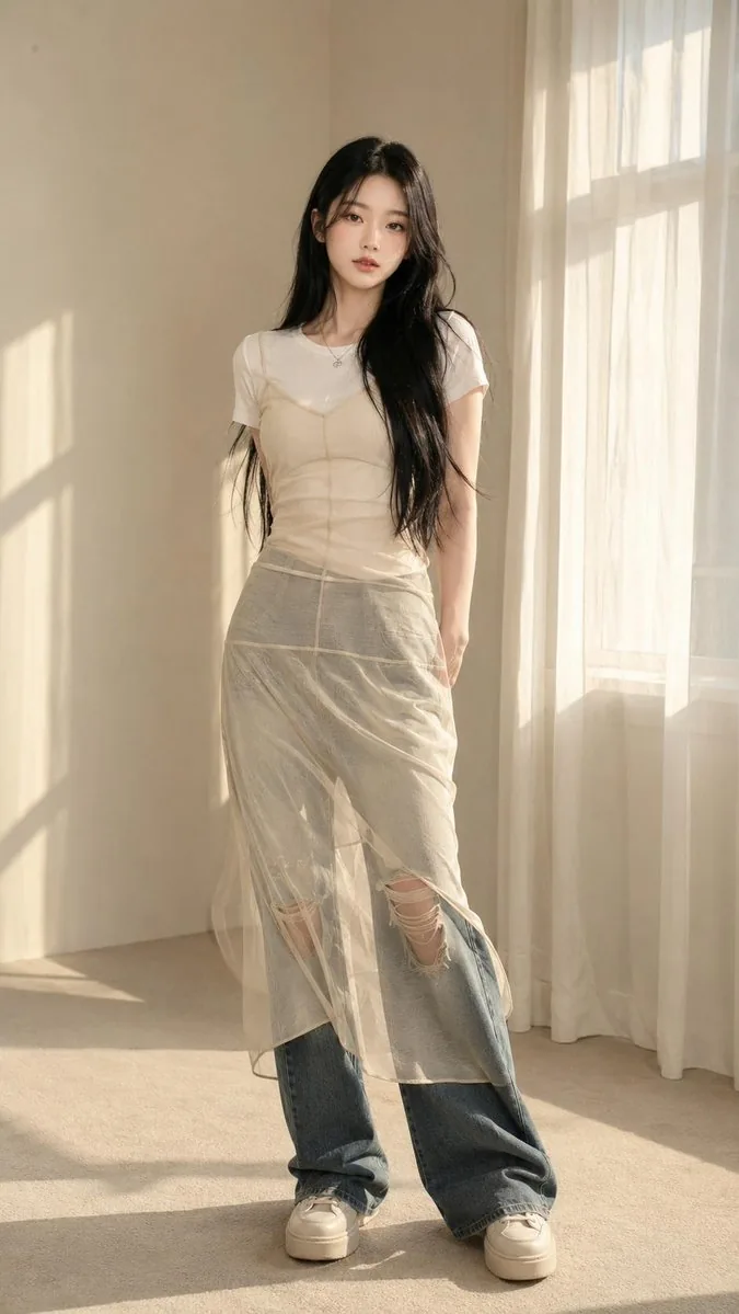 Korean Editorial Fashion Portrait reference