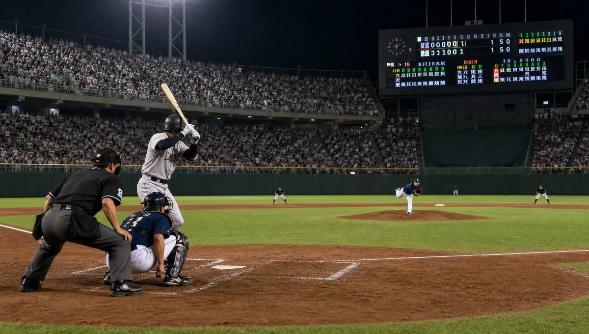 Night Baseball Stadium Pitch reference