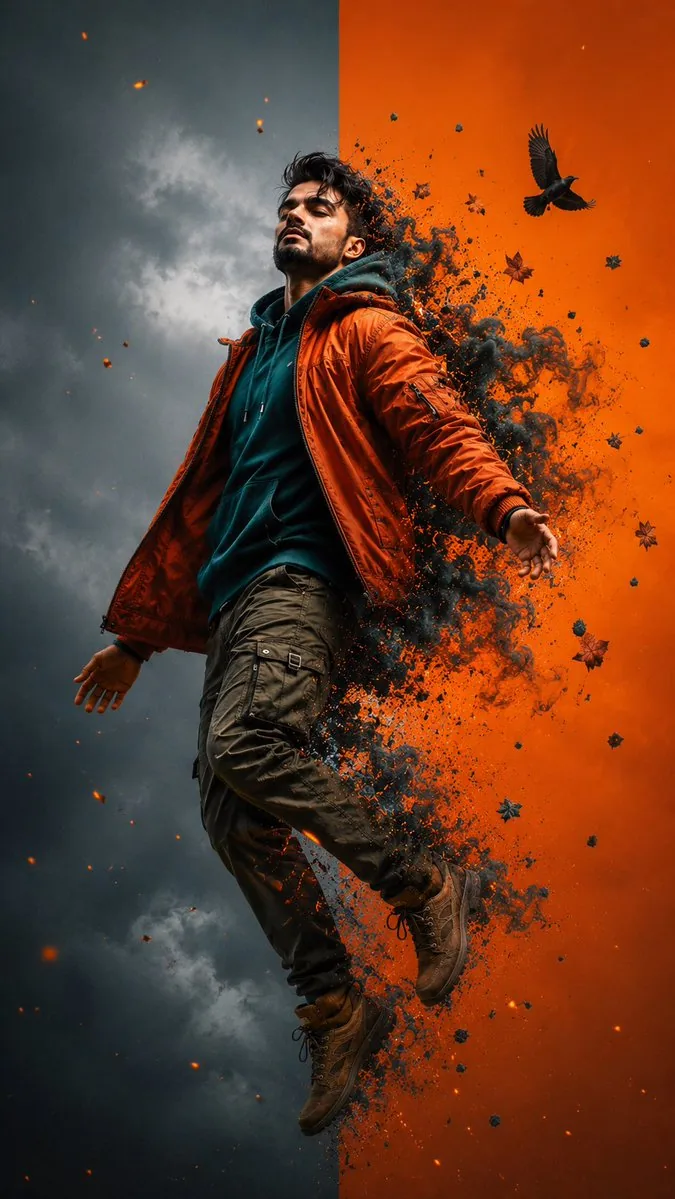 Cinematic Levitation Portrait Transformation - Nano Banana Pro AI Prompt for Social Media Post reference