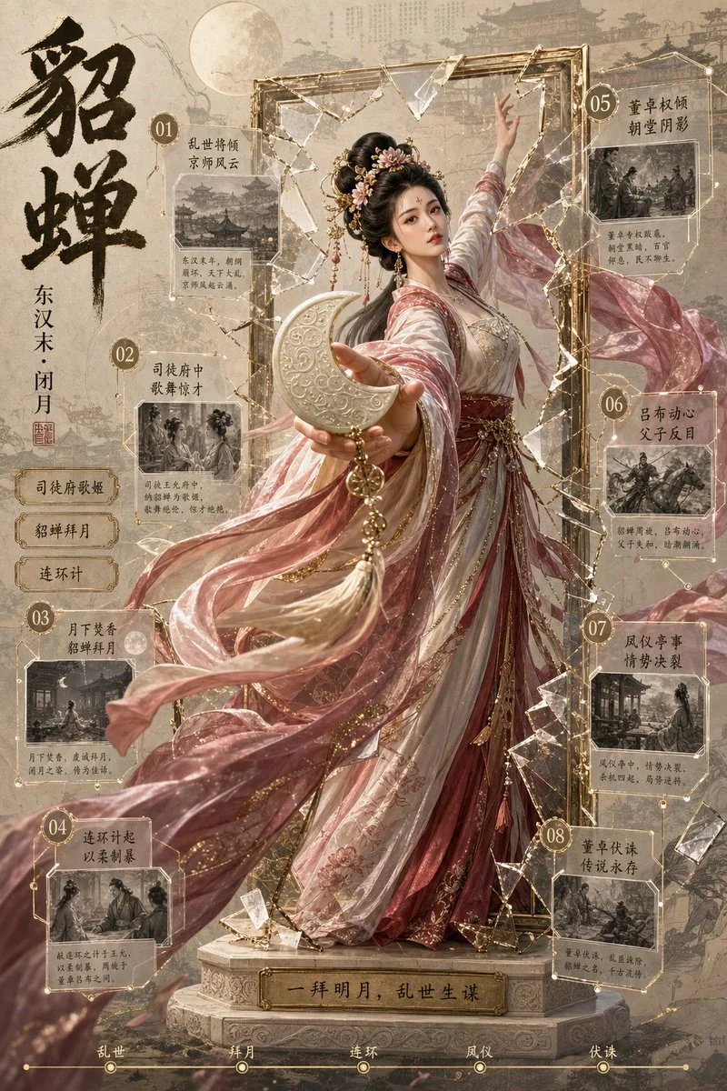 Diaochan 3D Break-Frame Archive Poster reference