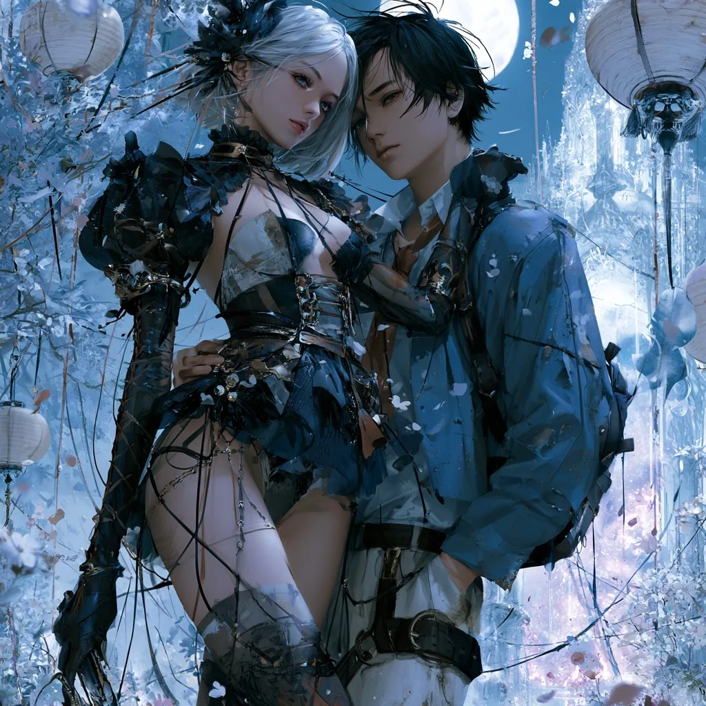 Moonlit Isekai Couple Cover reference