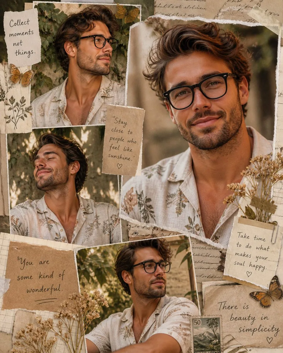 Vintage Scrapbook Aesthetic Collage reference