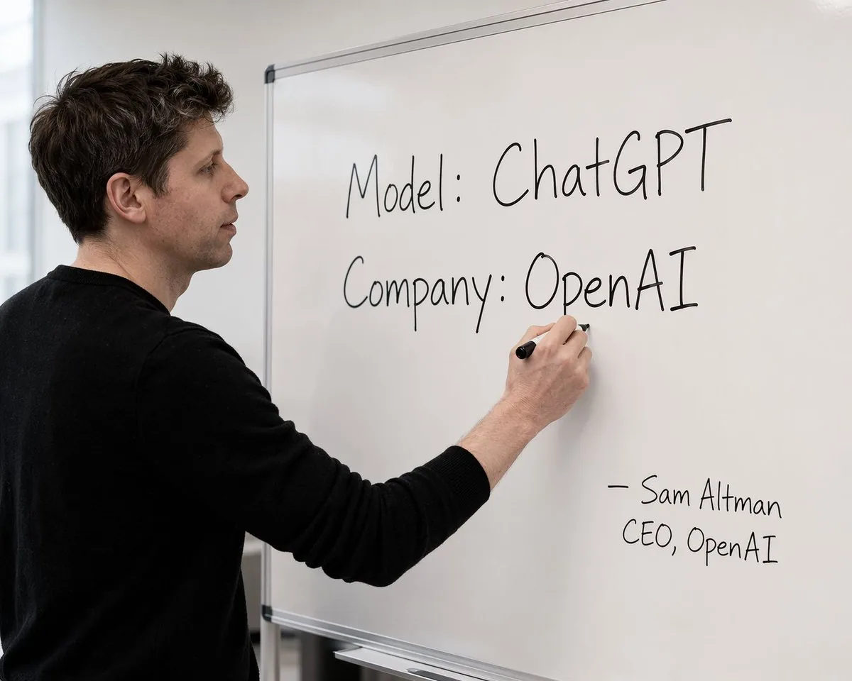 Tech CEO Writing on Whiteboard reference