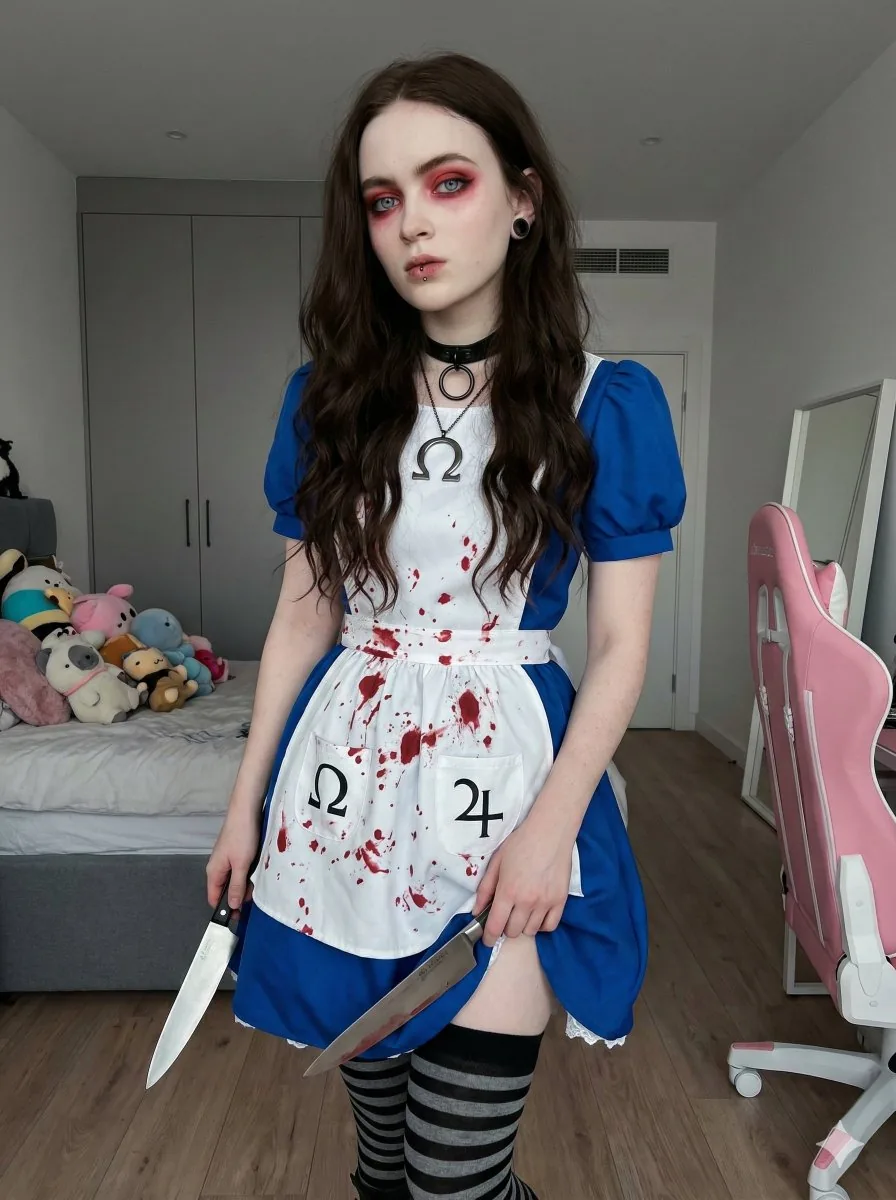 Photorealistic Cosplay of Alice: Madness Returns - Nano Banana Pro AI Prompt for Social Media Post reference
