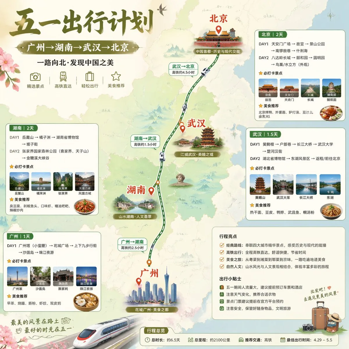 China May Day Rail Travel Infographic reference