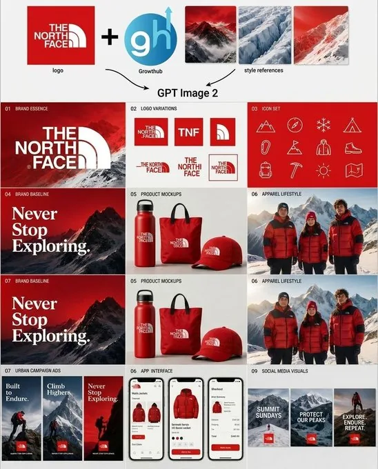 Outdoor Brand Kit Presentation Board reference